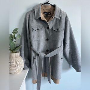 NWoT never worn jcrew double face wool shirt jacket